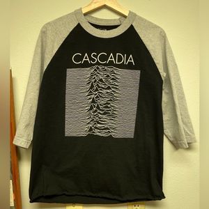Cascadia Pacific Northfresh raglan. Large.